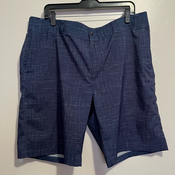 Callaway Blue Flat Front Golf Shorts - Picture 2 of 9